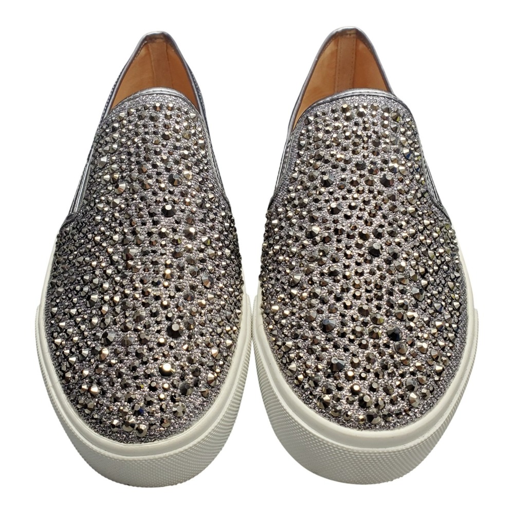 I.N.C. International Concepts Sammee Sneakers Women US 9.5M Silver White Studded